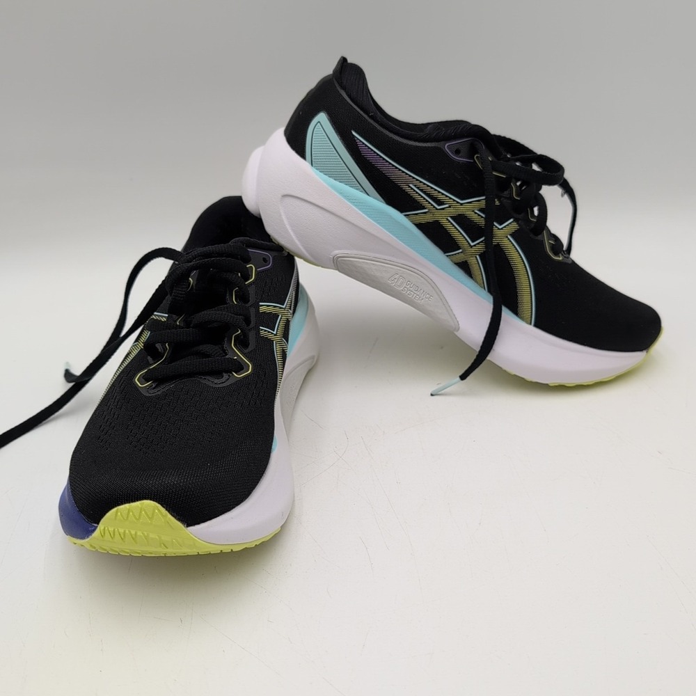Asics Gel-Kayano 30 Women's Size 6 WIDE Running Shoes Black / Glow Yellow NEW - Picture 8 of 10
